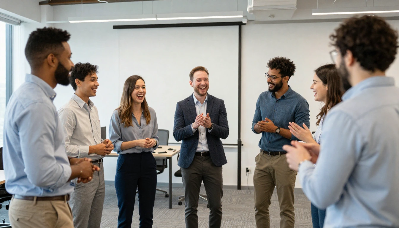 des salarié organise un ice breaker en entreprise